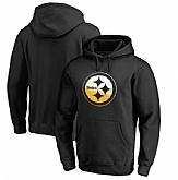 Men's Pittsburgh Steelers Pro Line by Fanatics Branded Gradient Logo Pullover Hoodie Black FengYun,baseball caps,new era cap wholesale,wholesale hats